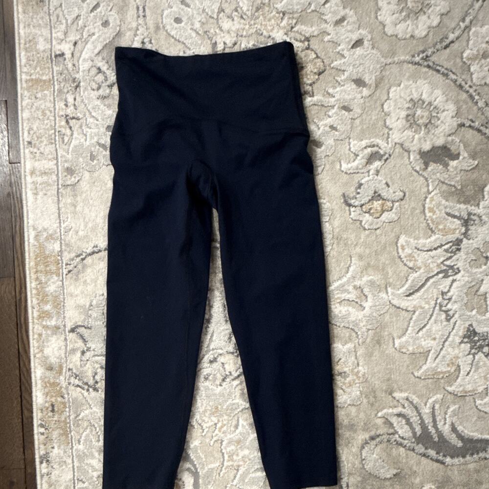SPANX Women’s Solid Navy Ankle Leggings Regular Size S Pre-Owned Excellent